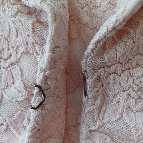 INC International Concepts Woman 2x Blazer Light Pink Lace - Picture 8 of 12